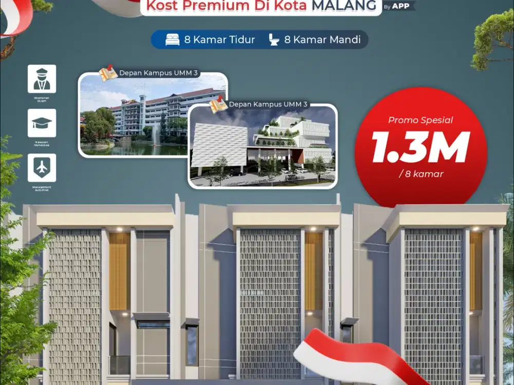 RUMAH KOS SANGAT STRATEGIS DEKAT KAMPUS KOTA MALANG