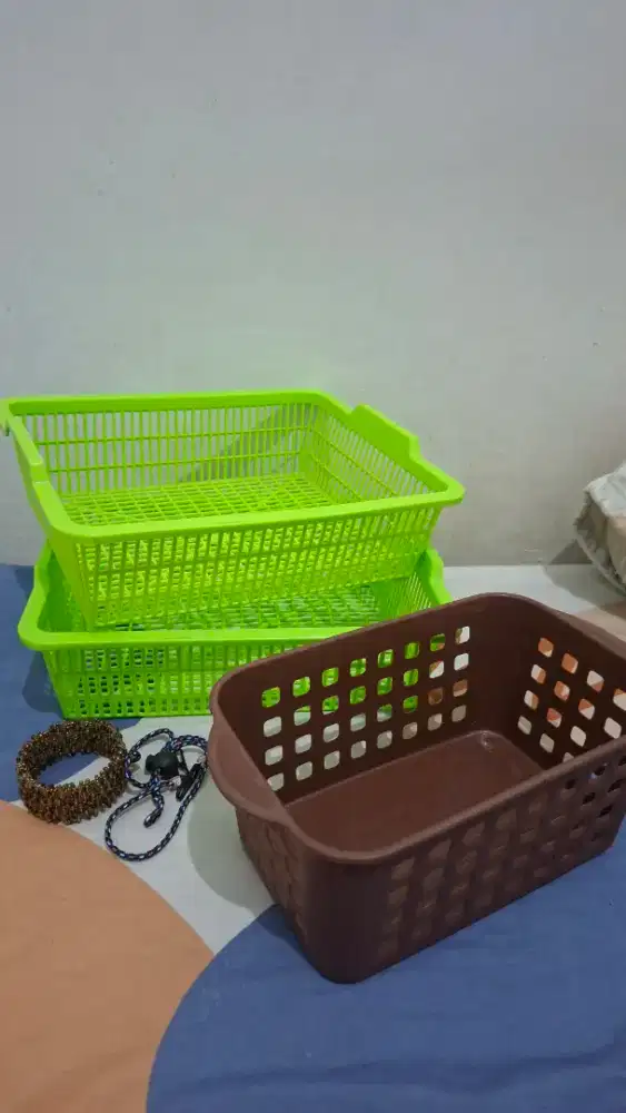 KERANJANG PLASTIK SERBAGUNA DAPET 3