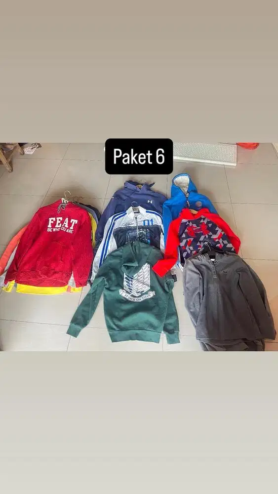 Borongan hoodie mix 550k aja