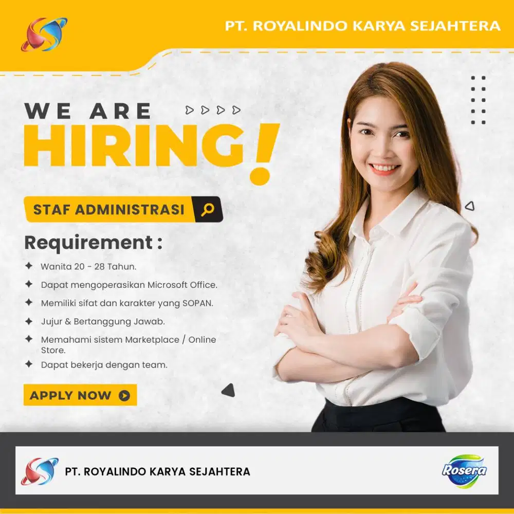 Lowongan Kerja Staff Administrasi