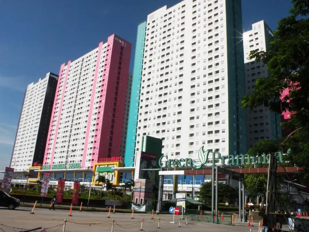 GREEN PRAMUKA SQUARE APART RUANGAN STUDIO KOSONGAN DI TOWER MALL