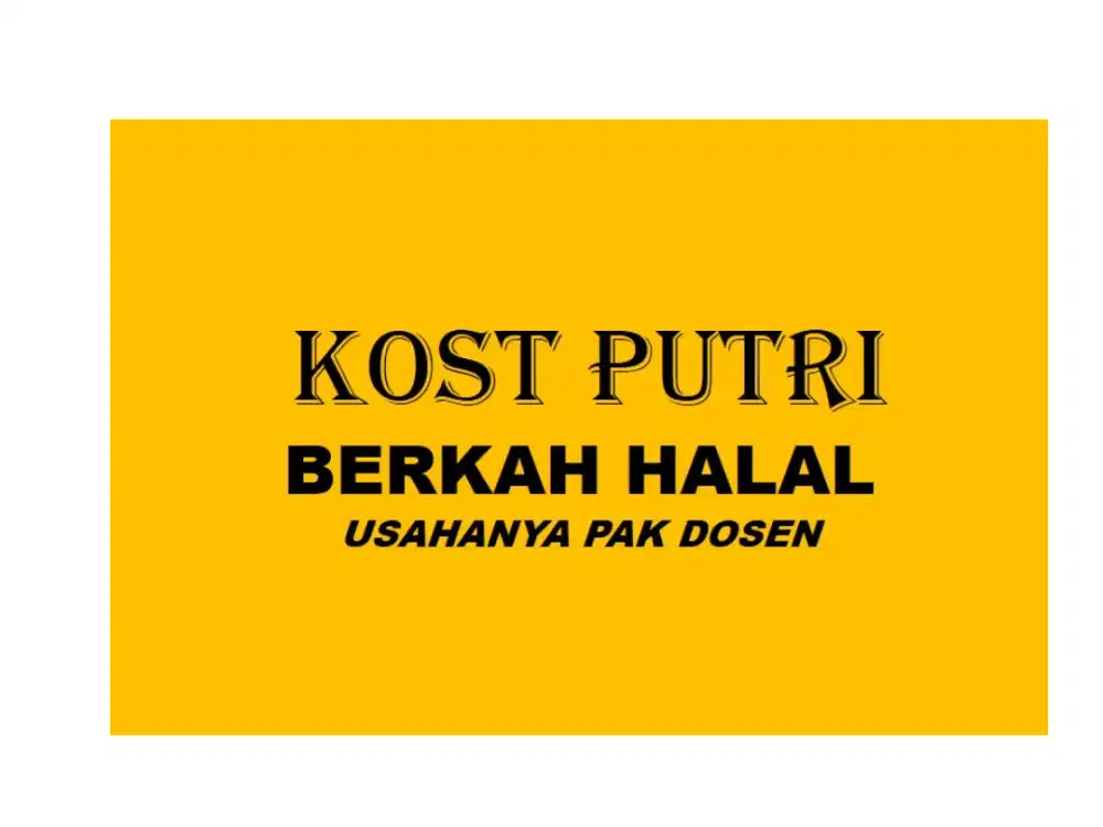 Kost Murah dengan fasilitas dan banyak kelebihan