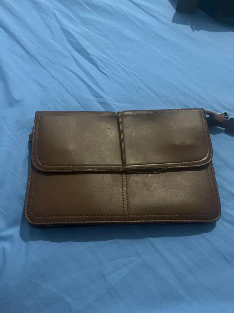 Pouch Kulit Coklat