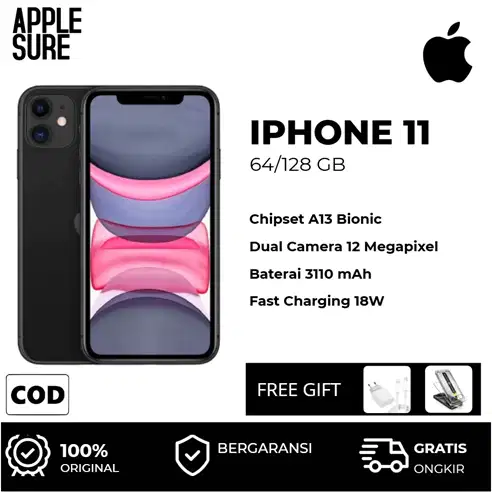 Apple iPhone 11 256GB 128GB 64GB FULLSET (Sim Card Tray + Handset) Sec