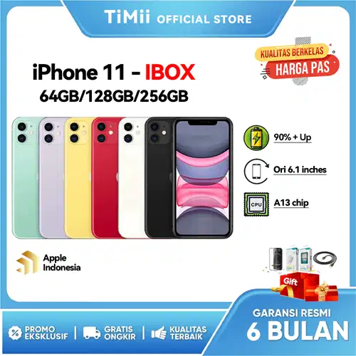 IBOX IPHONE 11 256GB/128GB/64GB ORIGINAL FULLSET MULUS SECOND GOOD CON