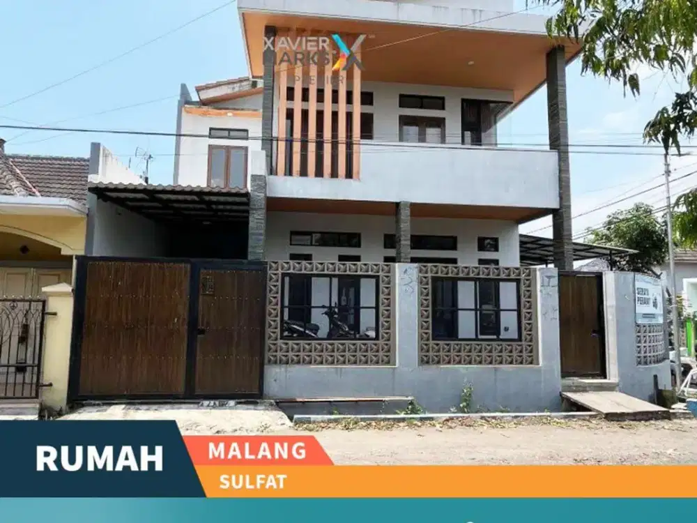 Dijual Rumah Modern Strategis di Poros Jalan Sulfat Kota Malang