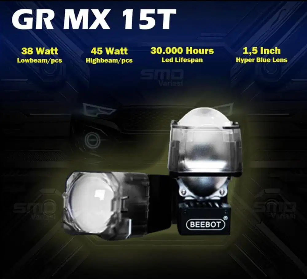 Lampu biled projector BEEBOT GRMX15T projie