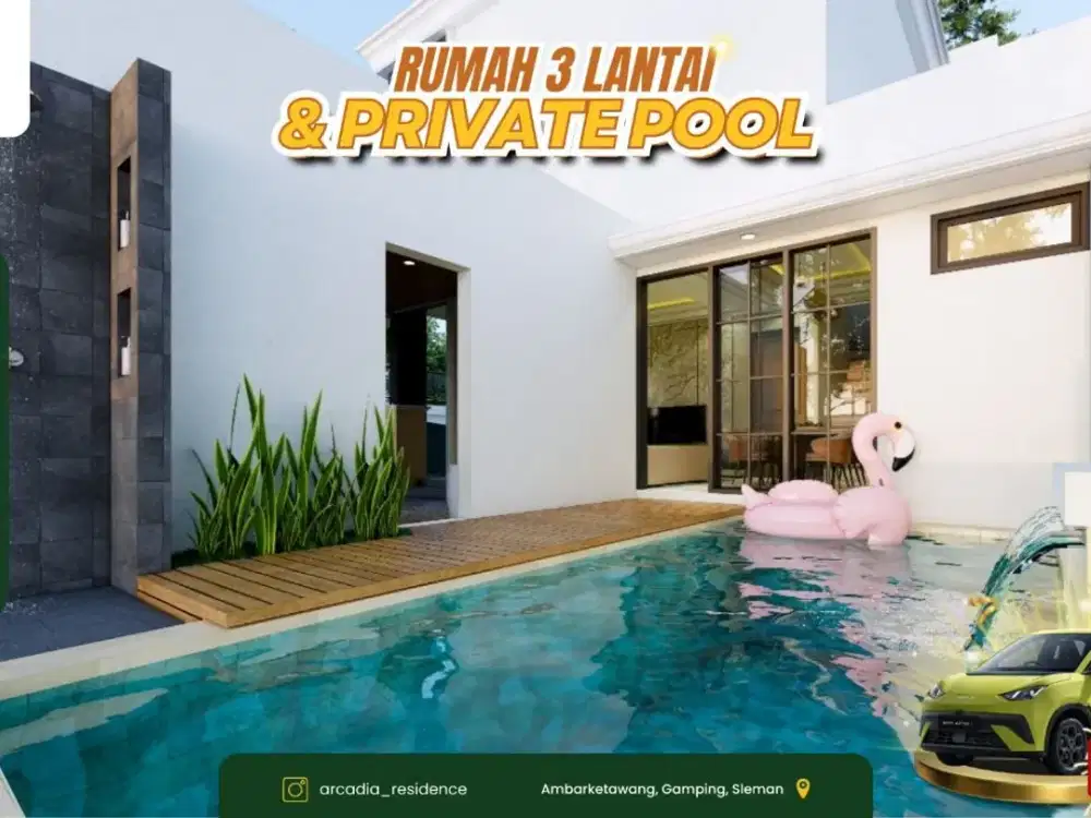 Hunian Mewah 3 Lantai di Jalan Raya Wates, SHM Siap AJB