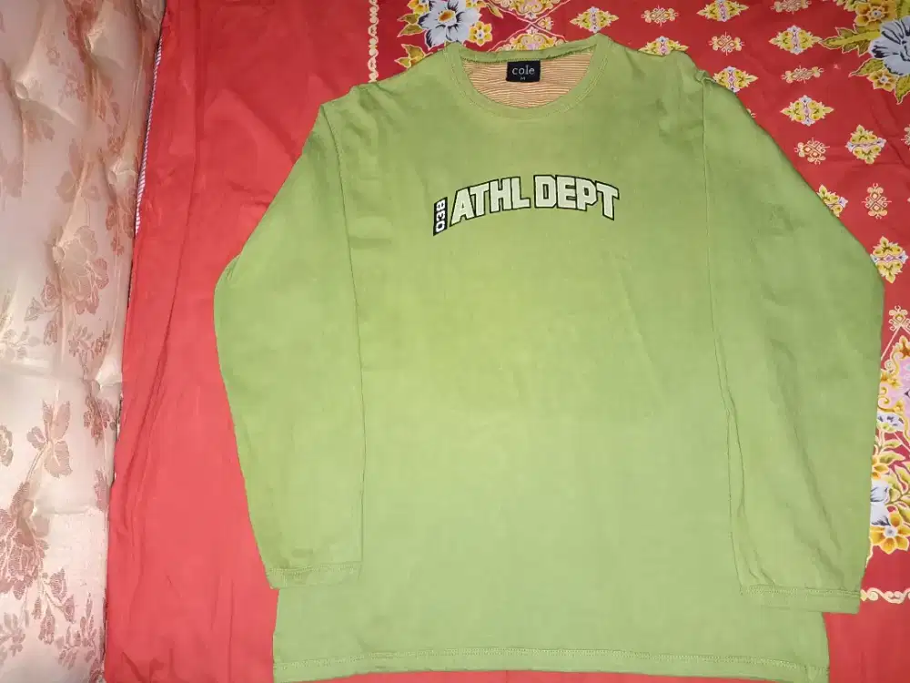 Baju Pakaian Kaos Lengan Panjang Long Sleeve Cole Gratis 1