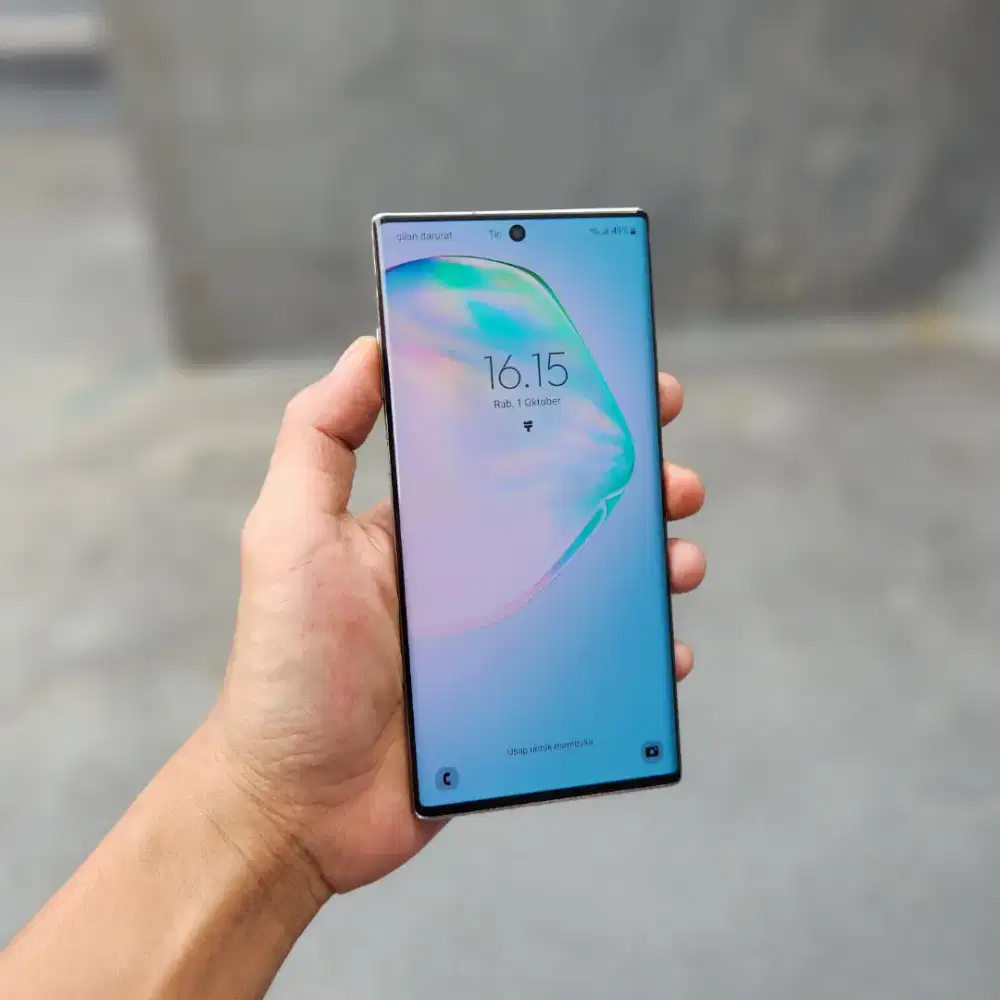 SAMSUNG GALAXY NOTE 10 PLUS SEIN 12/256 GB DUAL SIM MULUS MINUS FINGER