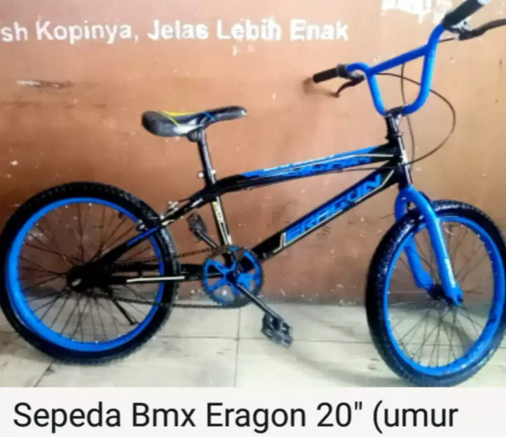 Sepeda BMX Eragon Ukuran 20 & Roda Bantuan Sepasang