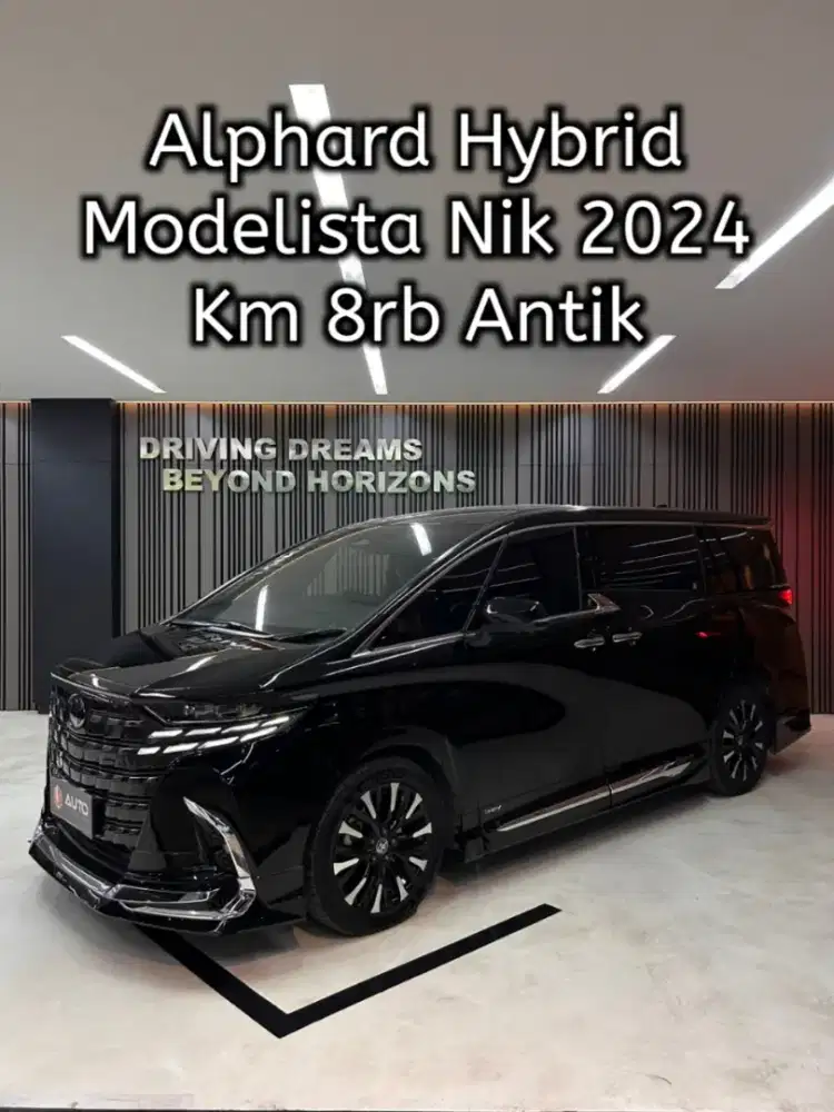Alphard 2.5 HEV CVT Hybrid Modelista 2025 Hitam B804ABH Km8rb Nik 2024