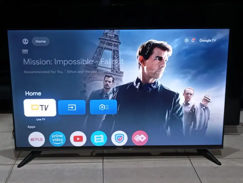 TV LED SHARP 43 INC TYPE 2T-C43GH3000i GOOGLE TV ANDROID DIGITAL