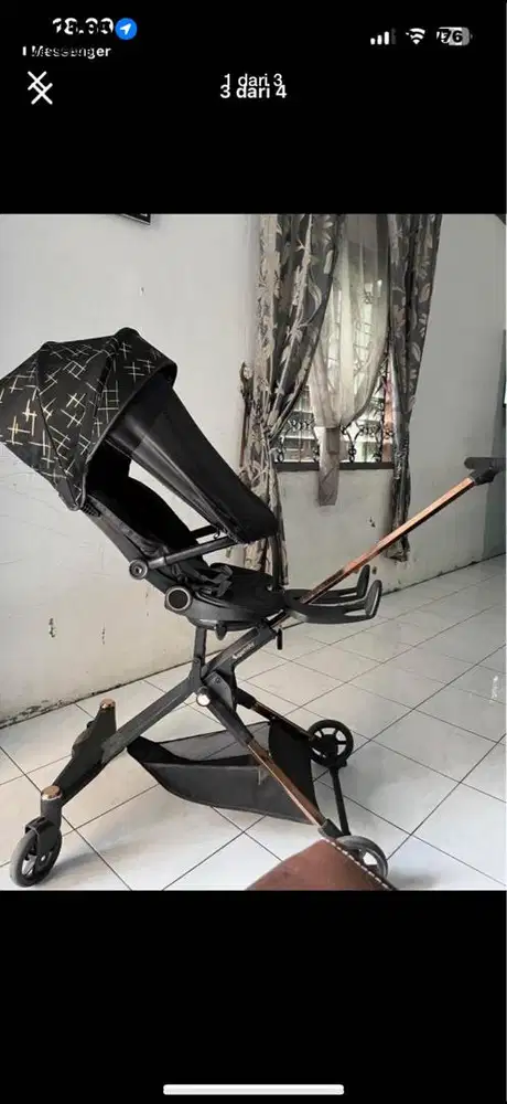 Stroler bayi hitam