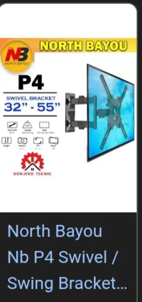 Braket TV/Monitor Layar