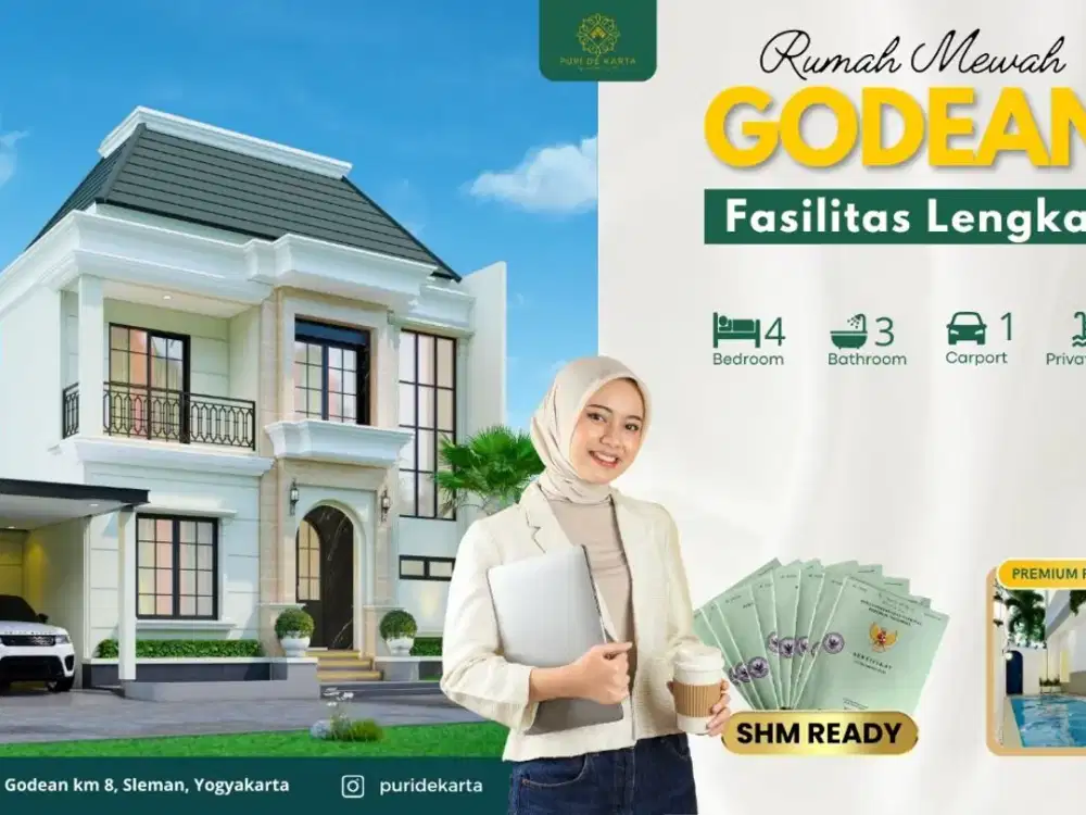 Rumah  Sertifikat SHM yogyakarta Dekat Malioboro