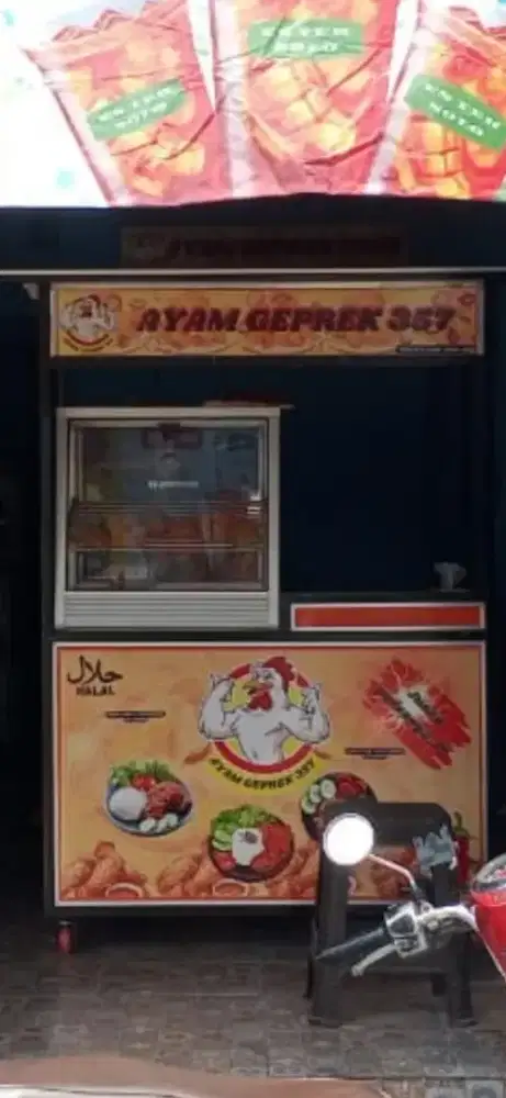 Gerobak ayam geprek
