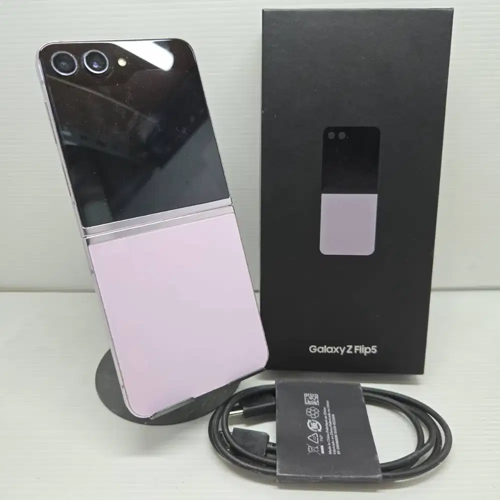 TERMURAH! WARNA FAVORIT LAVENDER SAMSUNG GALAXY Z FLIP 5 8/256 FULLSET