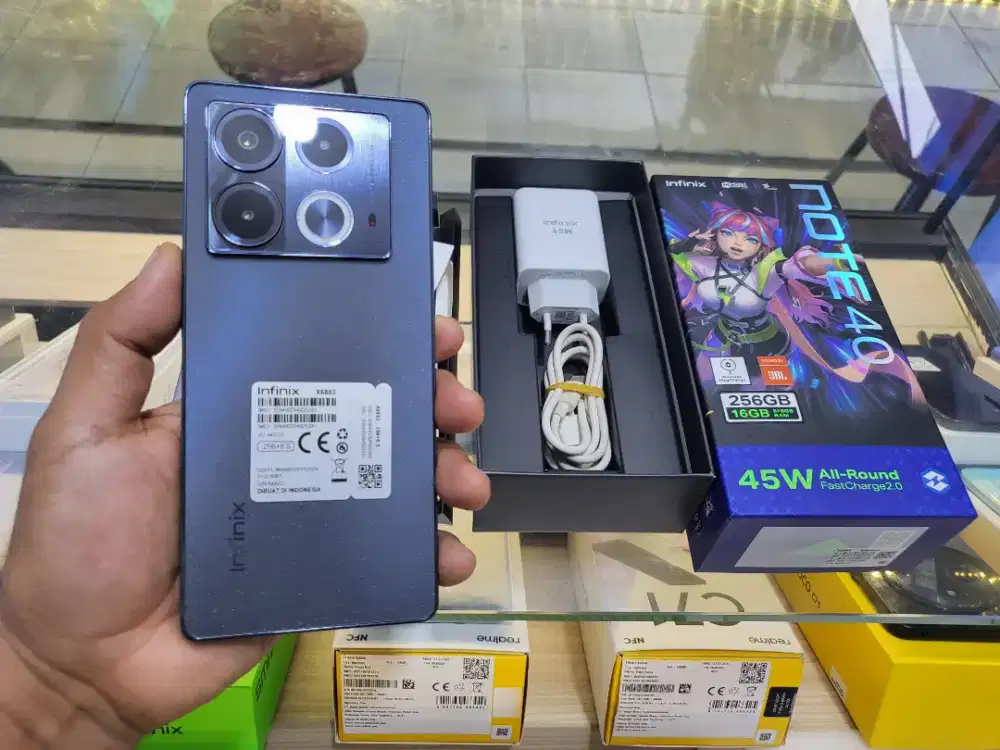 INFINIX NOTE 40 RAM 16/256GB MULUS
SPEK GAMING