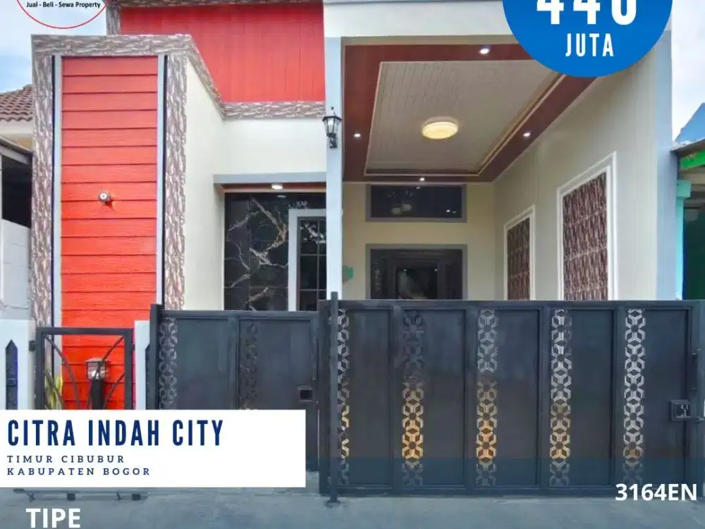 Dijual rumah dicitra indah city jonggol rumah siap huni full renovasi