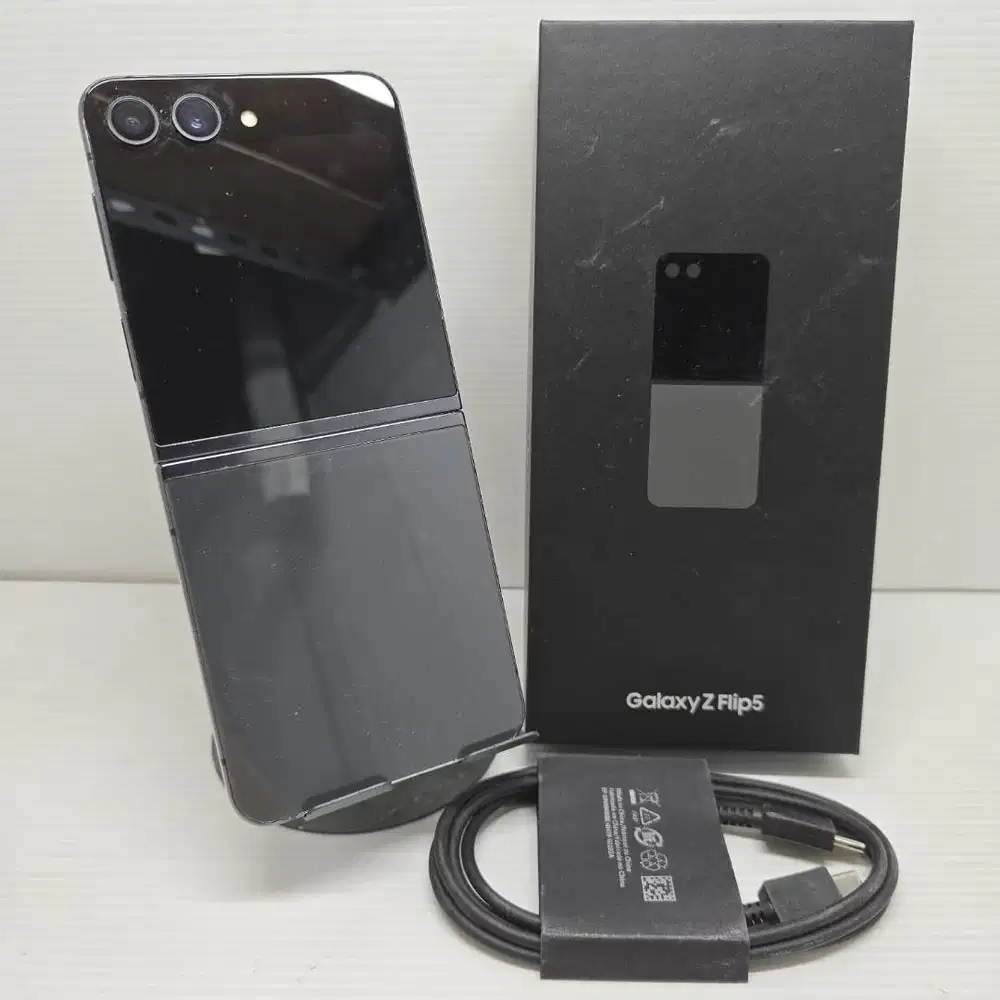 HOT SALE MURMER! FULLSET SAMSUNG GALAXY Z FLIP 5 GRAPHITE 8/256 NO MIN