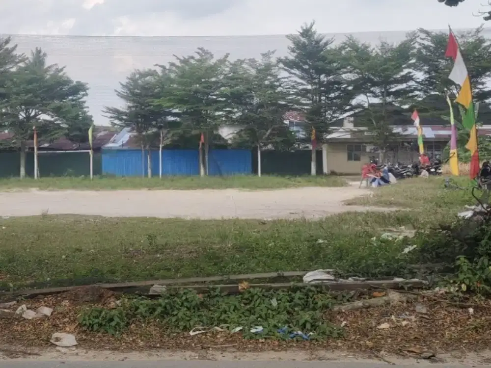 Tanah Keras,murah , tepi jalan besar lokasi Jl. Satria - Pekanbaru