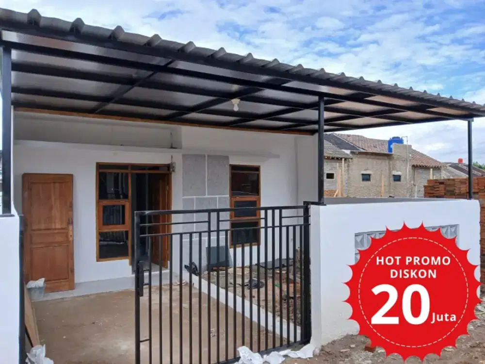 Jual rumah type 45/70 165jt promo diskon 20jt