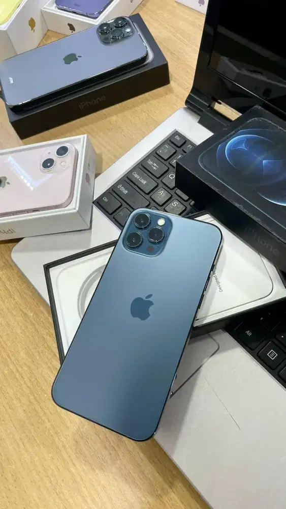 iPhone 12 Promax 128 gb jaringan permanen sehat terawat like new