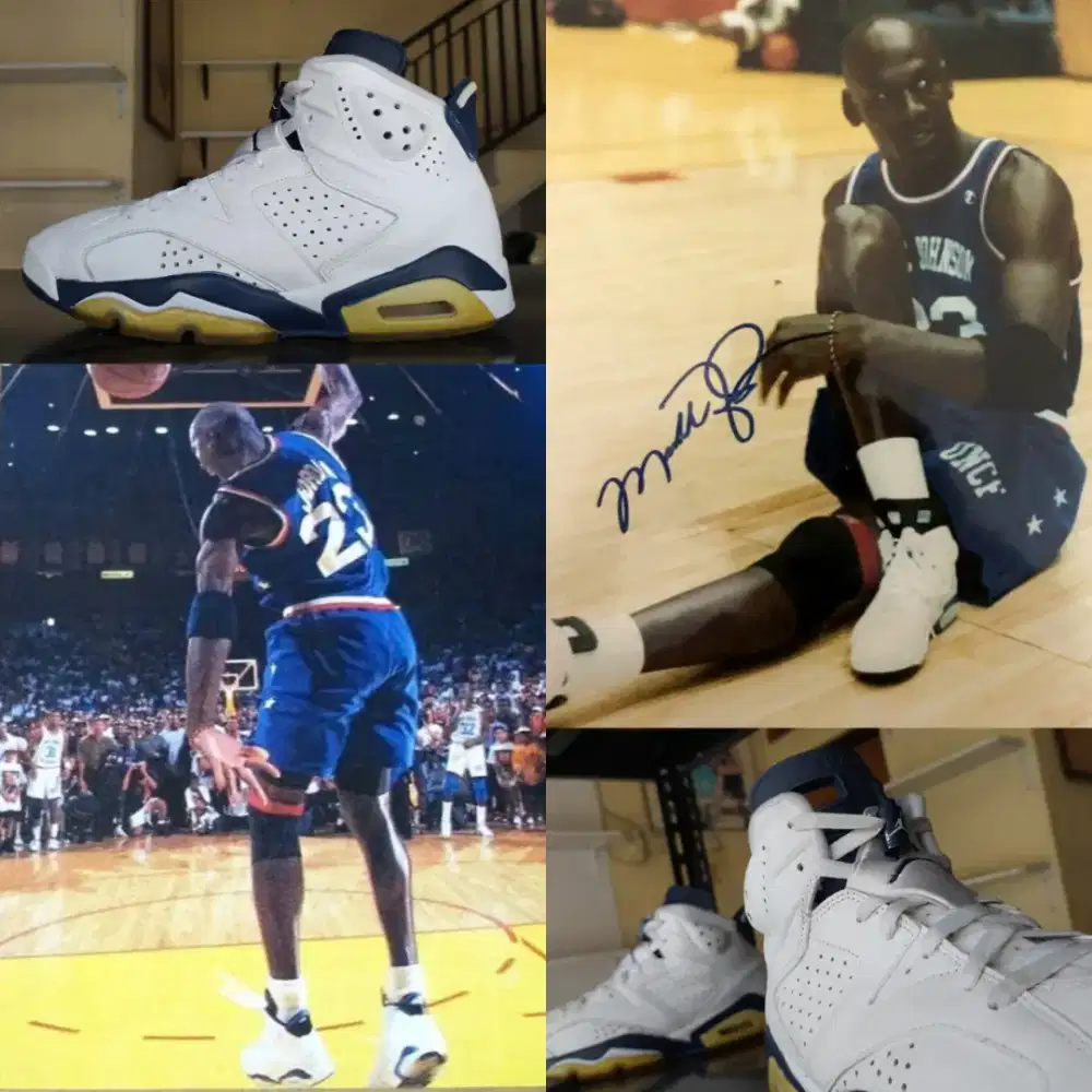 Sepatu Basket Air Jordan 6 Midnight Navy