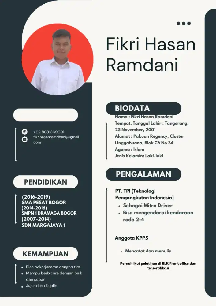 Driver kantor berpengalaman