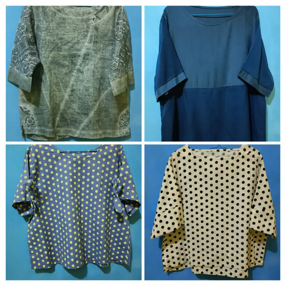 Atasan / Baju / Blouse Preloved Paketan 4 Pcs