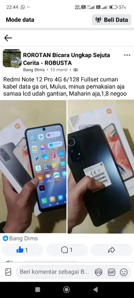 Xiaomi Redmi Note 12 Pro 4G 6/128
