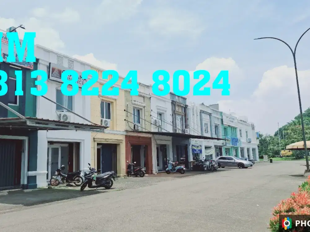 DIJUAL RUKO MURAH HADAP JALAN KOTA WISATA CIBUBUR BOGOR