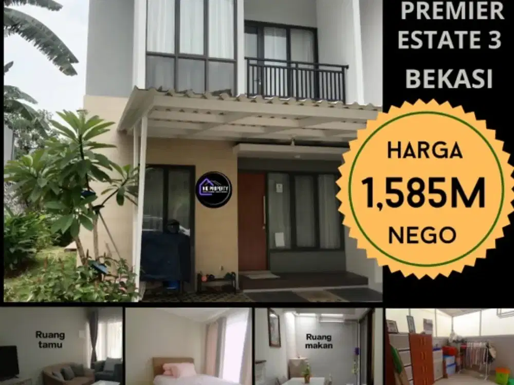 JUAL CEPAT RUMAH 2LT.SIAP HUNI PREMIER ESTATE CIBUBUR
