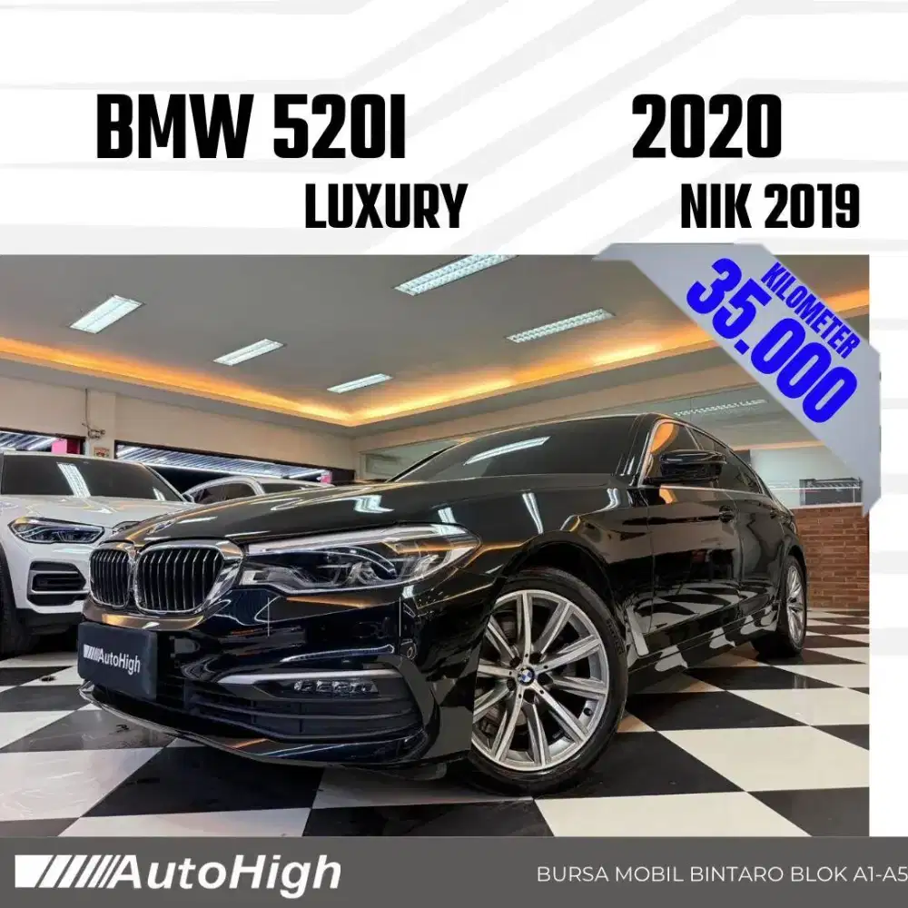 DP10% [Km35.000] 520i Luxury 2019 Black / 330i Reg 2020 #AUTOHIGH