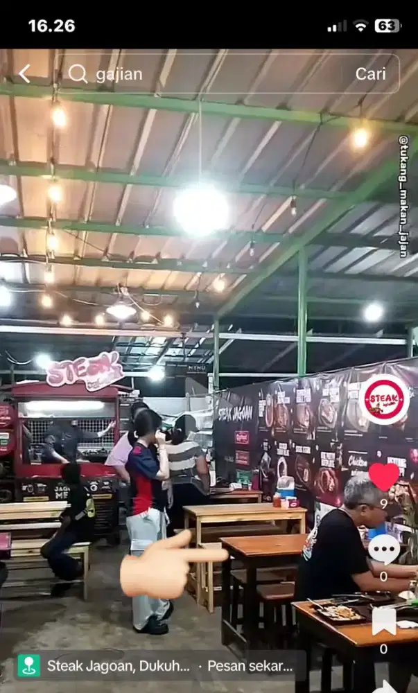 Dibutuhkan Penjaga Toko Steak Gerobakan