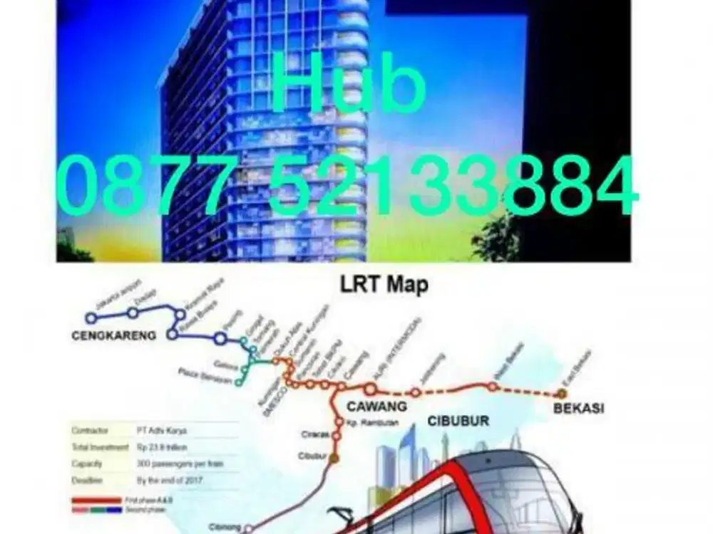 DIJUAL APARTEMENT BELLEVUE JL MT HARYONO JAKARTA PUSAT KOTA DEKAT