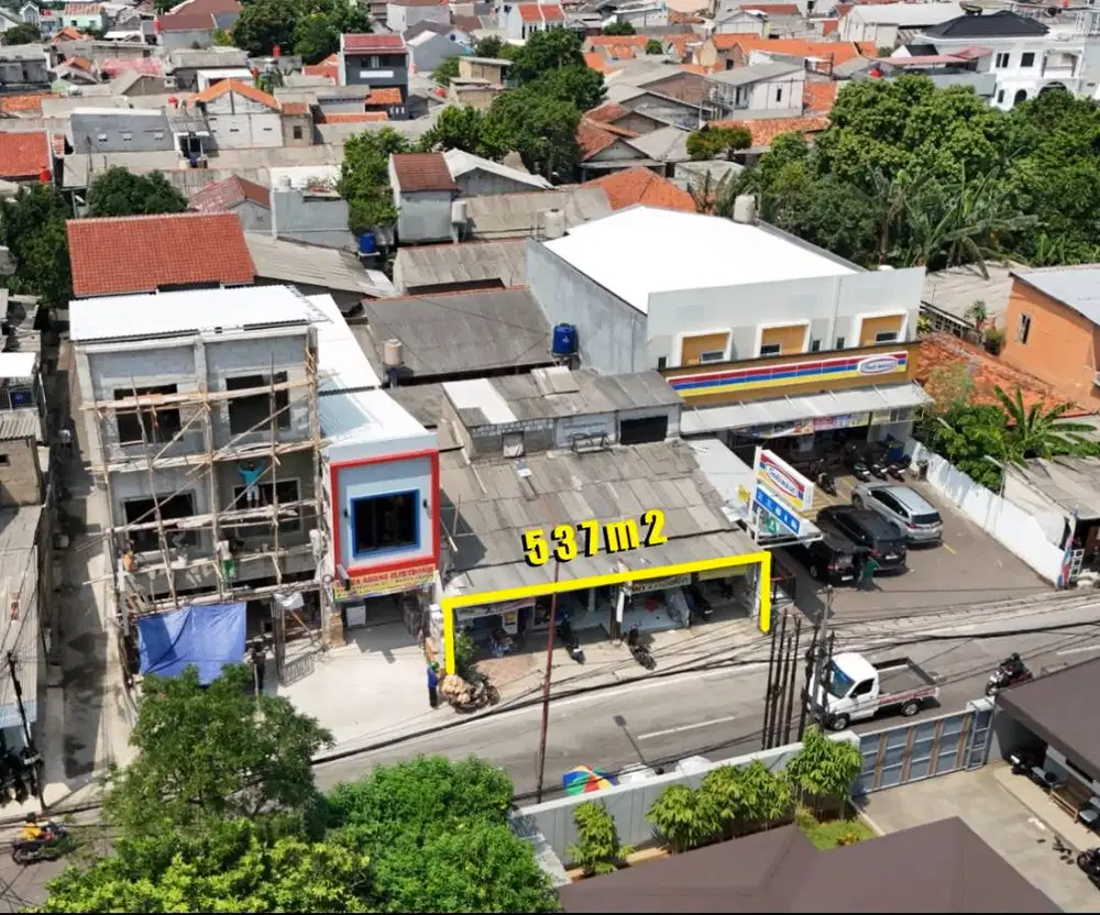 Tanah 537m2 SHM Pinggir Jalan Raya Jagakarsa - Jakarta Selatan