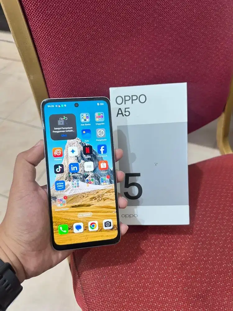 Oppo A5 2025 ram 8+8/128 GB GB Fullset Garansi. Baru 3 minggu pakai