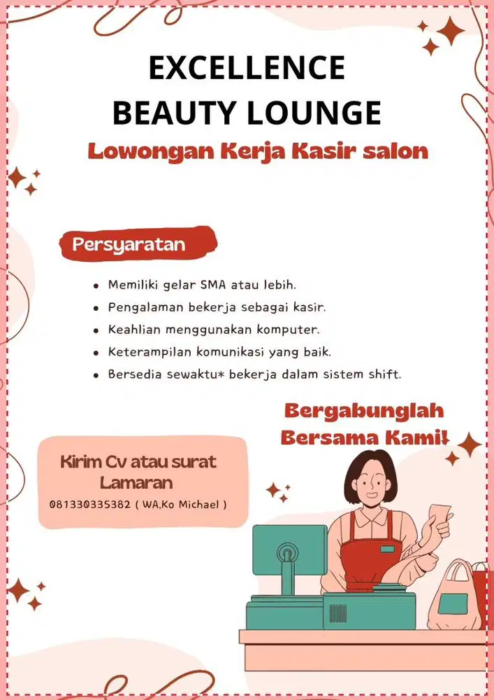 Lowongan kasir salon