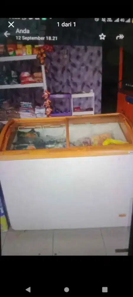 Kulkas freezer 250 ltr