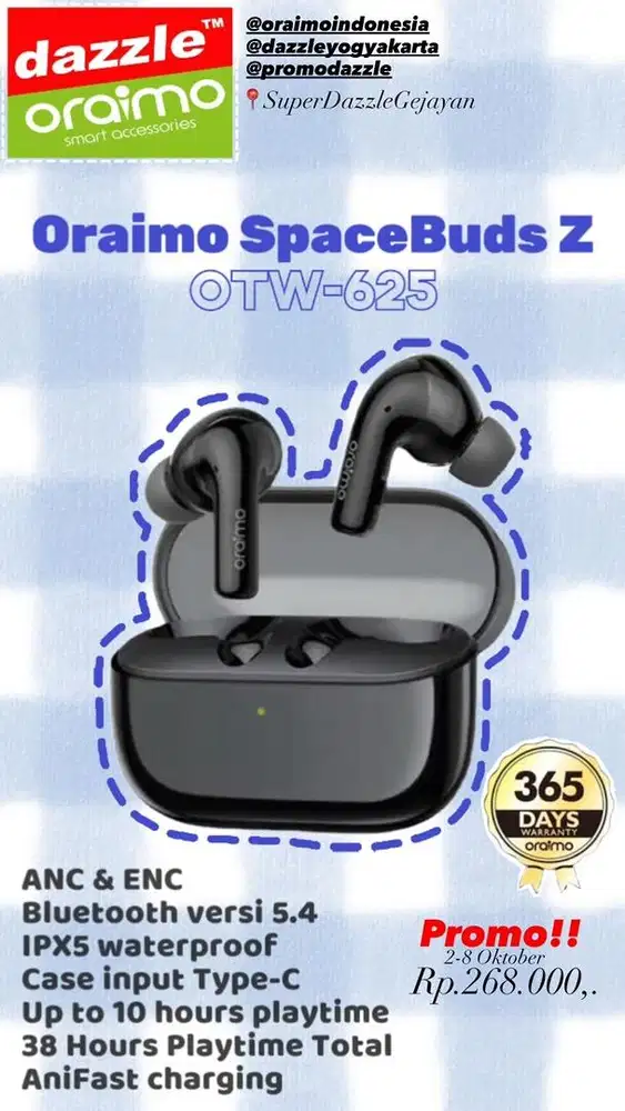 TWS ANC Oraimo OTW-625
