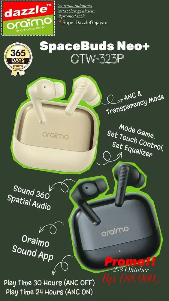 TWS ANC Oraimo OTW-323P