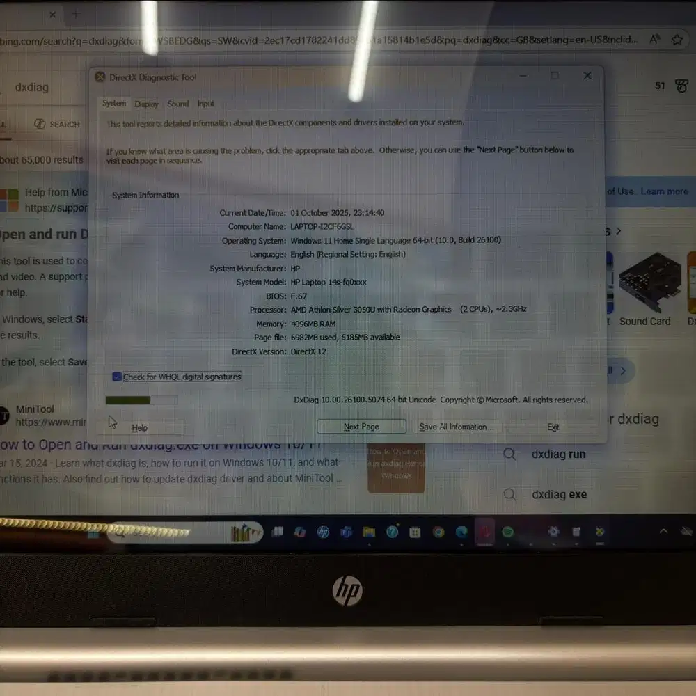 Hp 14 athlon silver