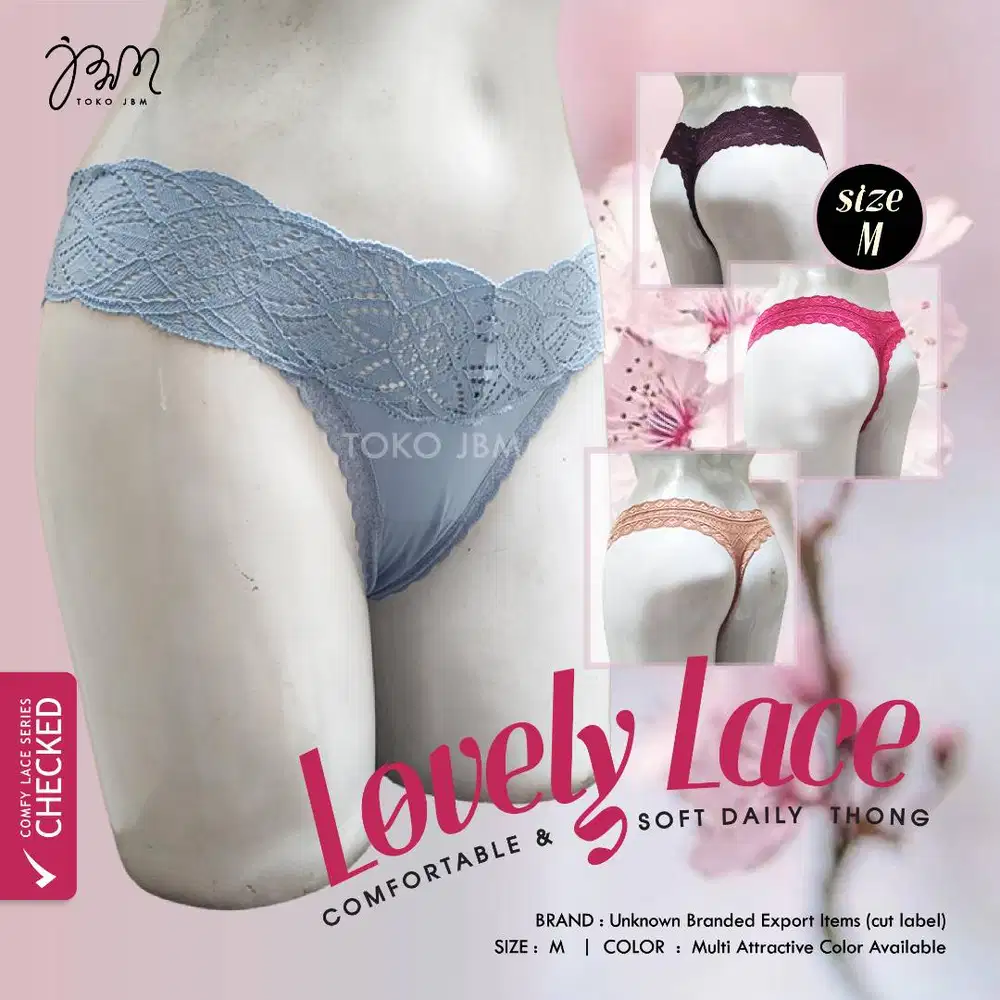 Thong Renda Aneka Warna