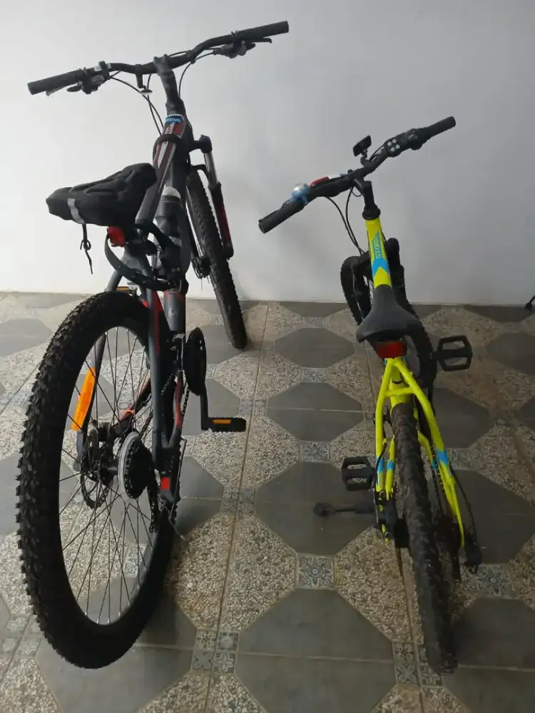 Sepeda baru sekali pakai lngsung taruh gudang kondisi msh bagus