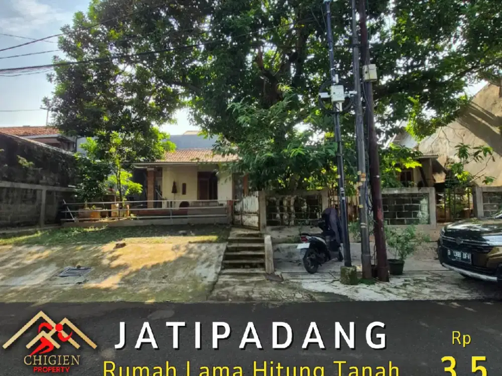 DIJUAL RUMAH LAMA HITUNG TANAH KOMPLEK PERTANIAN JATI PADANG JAKARTA SELATAN