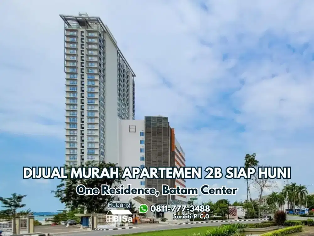 Apartemen Fully Furnished 2BR di One Residence Batam Dekat Mega Mall