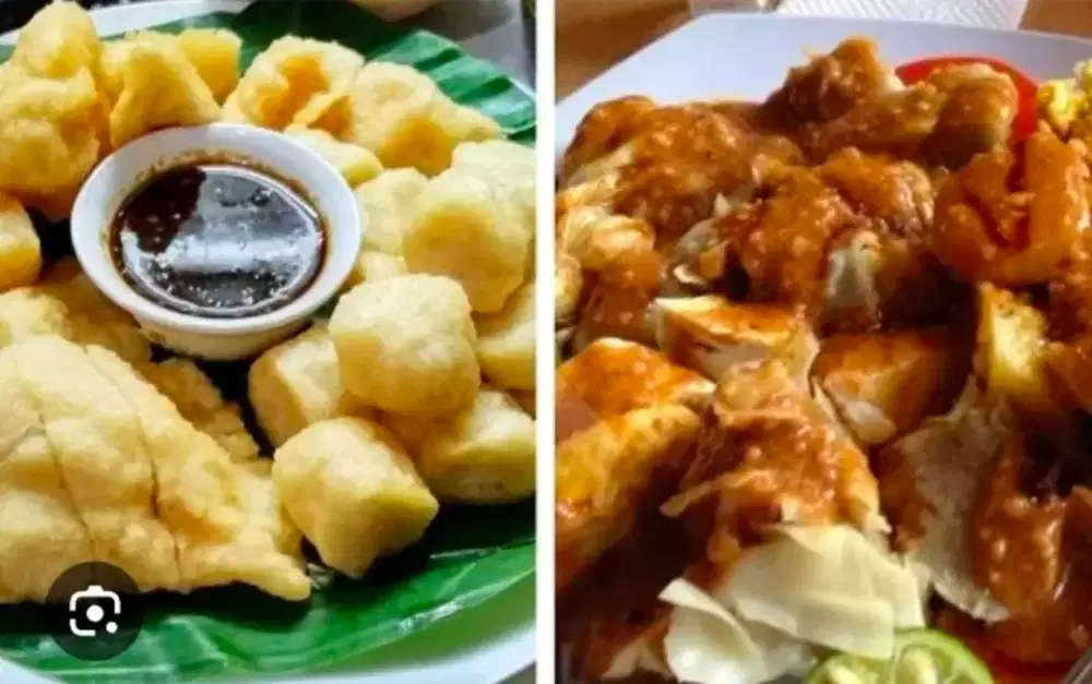 Penjaga lapak Pempek & Siomay