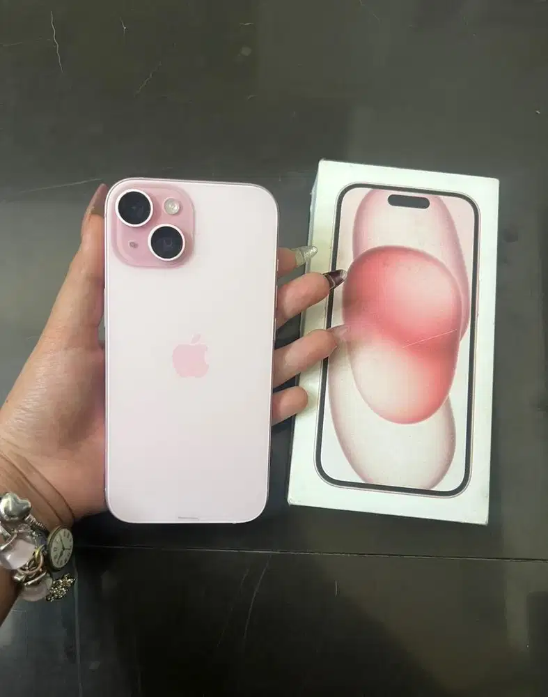 iPhone 15 128gb Pink Garansi Resmi iBox Fullset Nominus